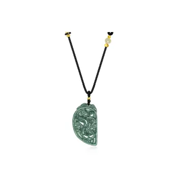 North Cain Bean Type Jadeite Necklaces Unisex
