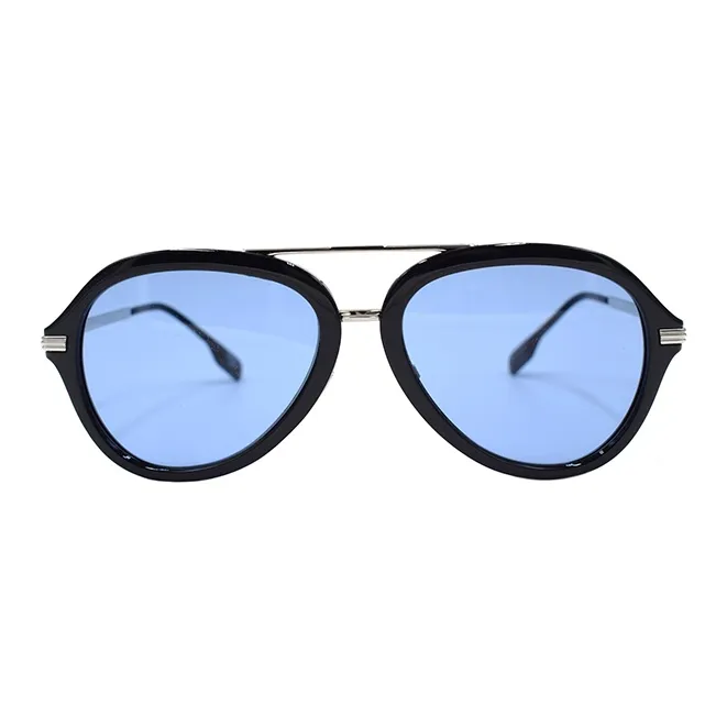 Burberry Sunglasses Men Black/Blue-1