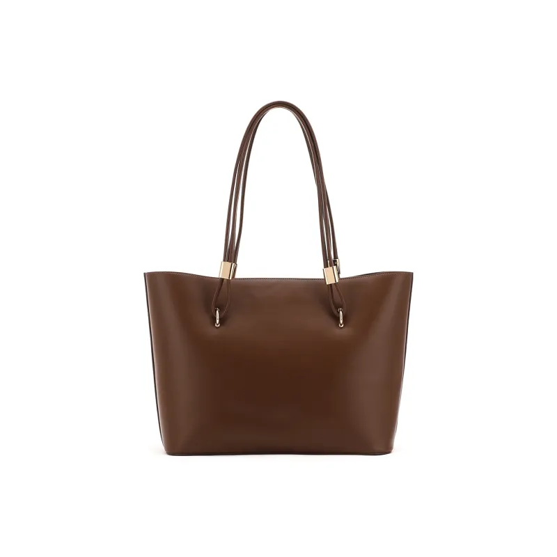 RED DRAGONFLY PU Commute, Shopping Bag, Tote Bag, Shoulder Bag Women's Black/Brown/Ecru-16