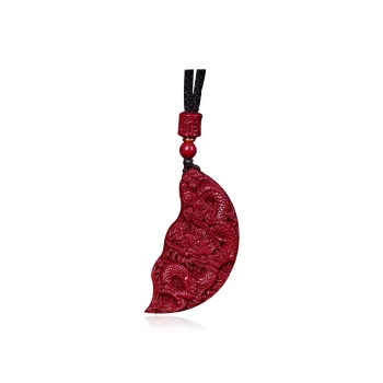 Moon Jewelry Reconstructed Cinnabar Pendants Unisex