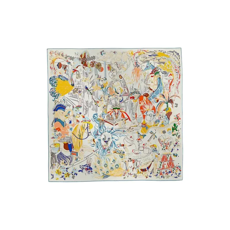 HERMES Silk Scarves Women's Multicolor-0