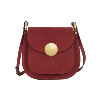 Le Parmentier Calfskin Crossbody Bag Shoulder Bag Women's Burgundy