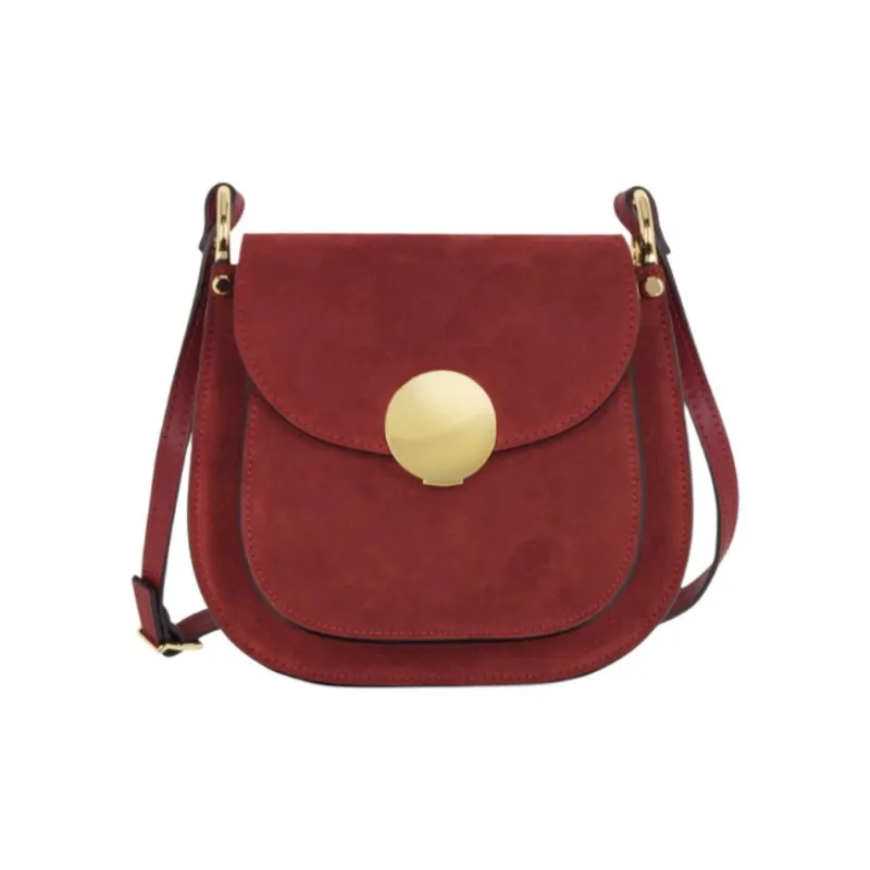 Le Parmentier Calfskin Crossbody Bag Shoulder Bag Women's Burgundy-0