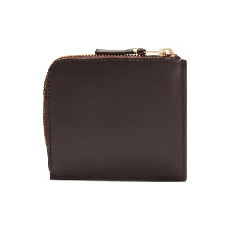 CDG Cow Leather Card Holder Wallet Regular Women's Brown-3