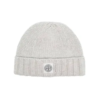 STONE ISLAND Wool Beanies Men's Gray