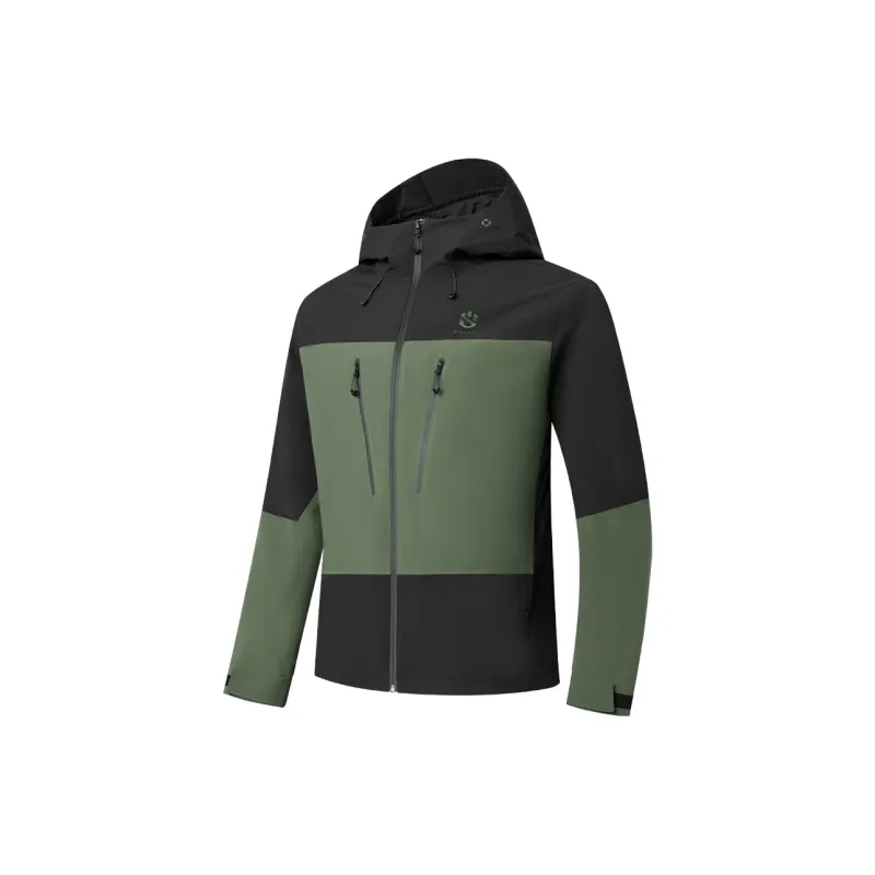 QIAODAN Mountain God Series Windbreaker Jackets Men Chalcedony Green-2