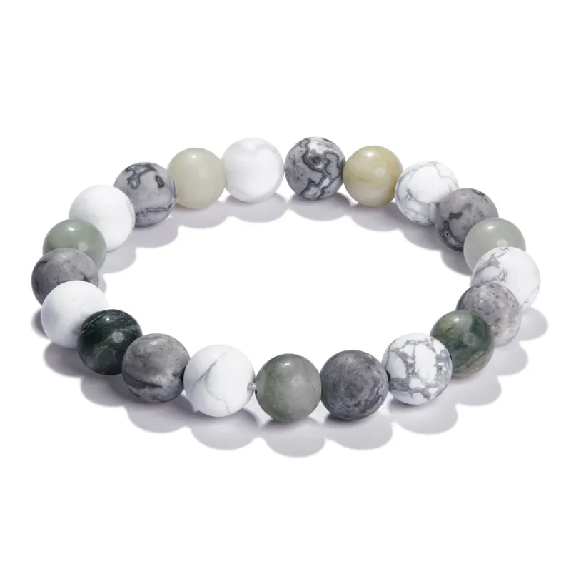 North Cain White Turquoise Bracelets Unisex-0