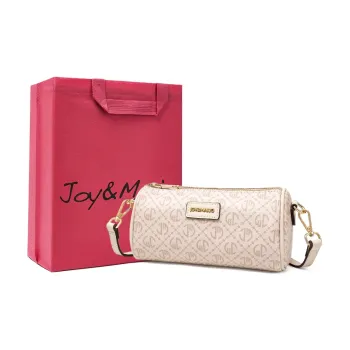 Joy&Mario PVC Shoulder Bag Crossbody Bag Regular Women's Ecru/Rock Brown/Coffee