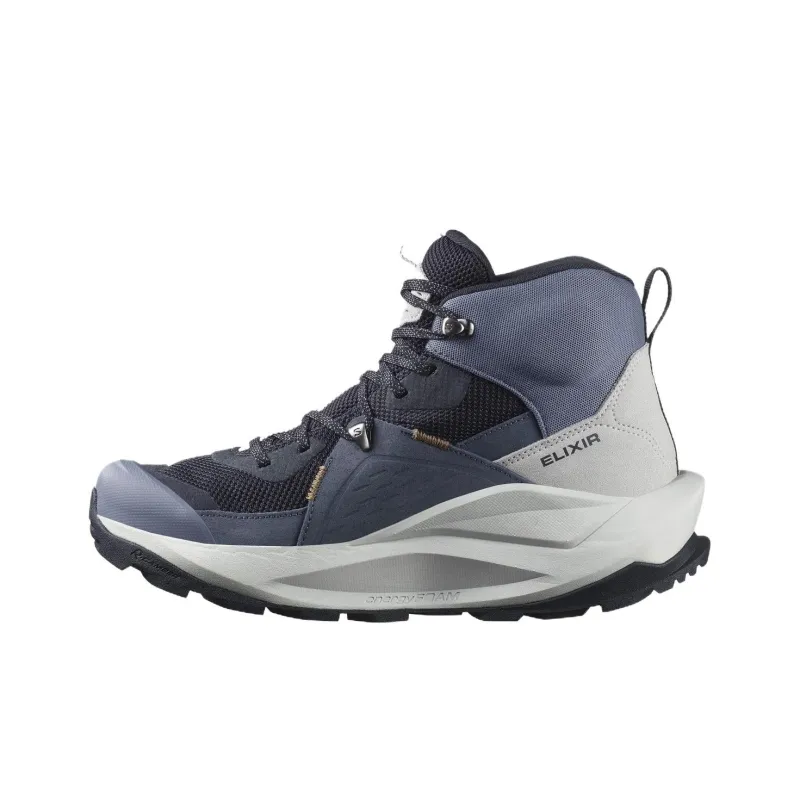 SALOMON Elixir Support Mid Top Trekking Shoes Men's Gray-2