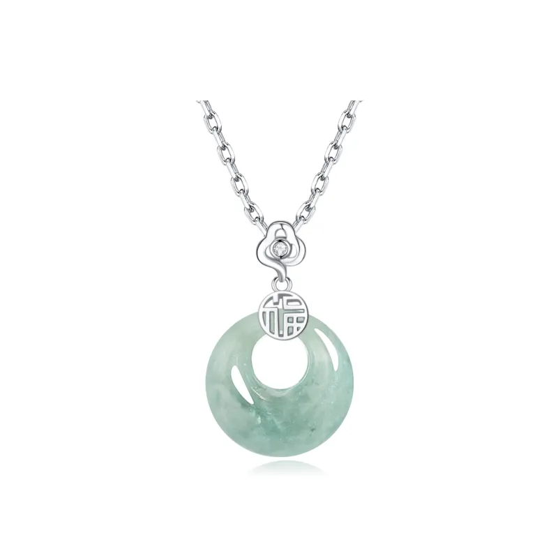Jodie&Kevin Glutinous Jade Jadeite Necklaces Women's-2
