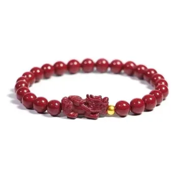 Rose Past Reconstructed Cinnabar Bracelets Unisex