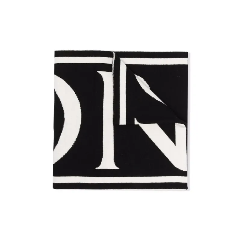 Moncler Knit Scarves Kids Black/White-0