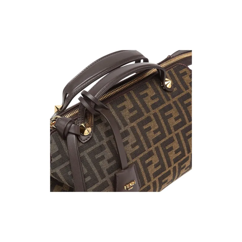 FENDI By The Way Series Polyester Handbag Medium Size Women's Brown-6