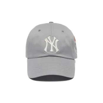 MLB Cotton Baseball Caps Unisex Silver Gray