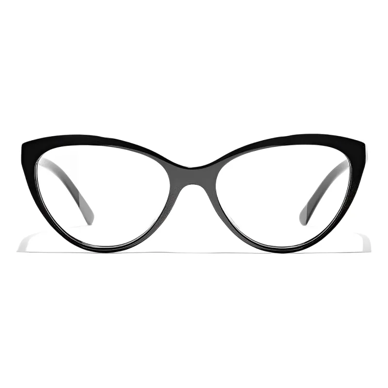 CHANEL Plate Frame Cat Eye Eyeglass Frames Women's-1