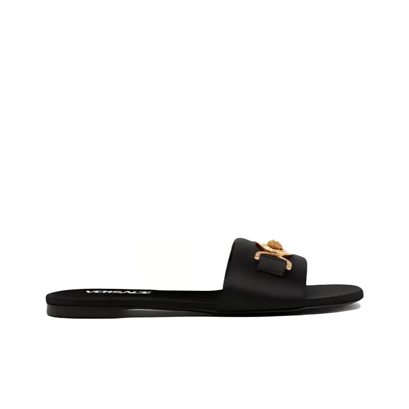 VERSACE Medusa '95 Satin Flat Sandals-1