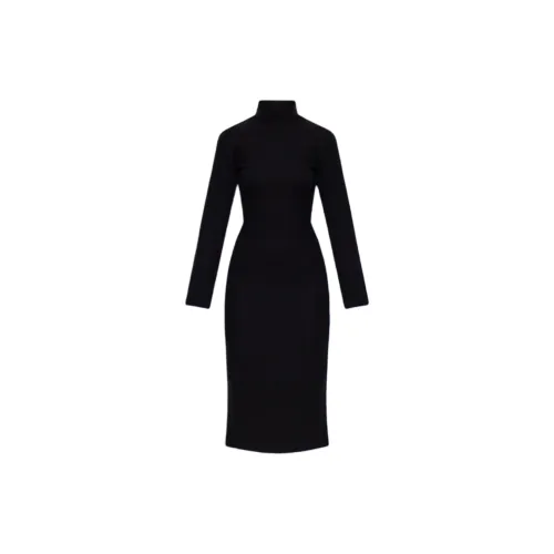 Bottega Veneta Long-Sleeved Dresses Women's Black