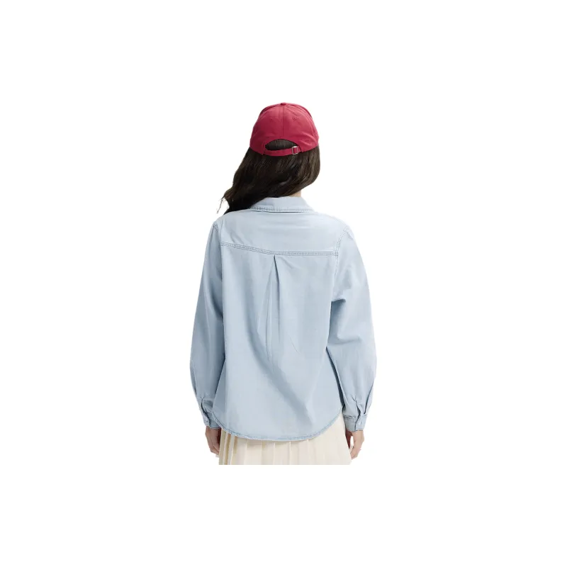 Tonlion Shirt Women's Light Denim Blue-0