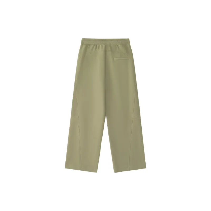 FILA FUSION Knitted Sports Pants Women's Dark Brown Khaki-1