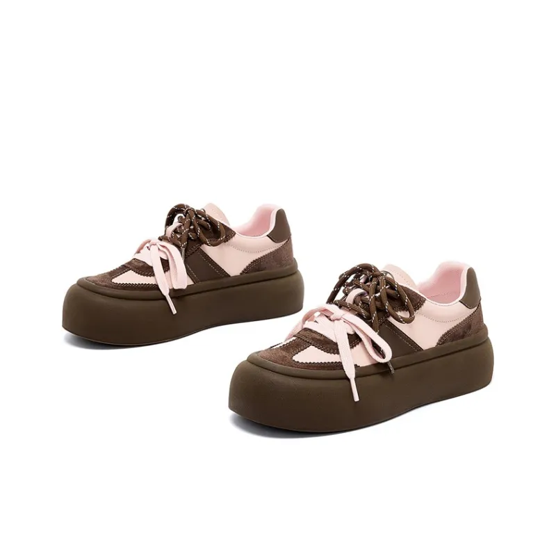HARSON Skateboard Shoes Anti-Slip And Wear-Resistant Lightweight Low-Top Casual Shoes Women's-8