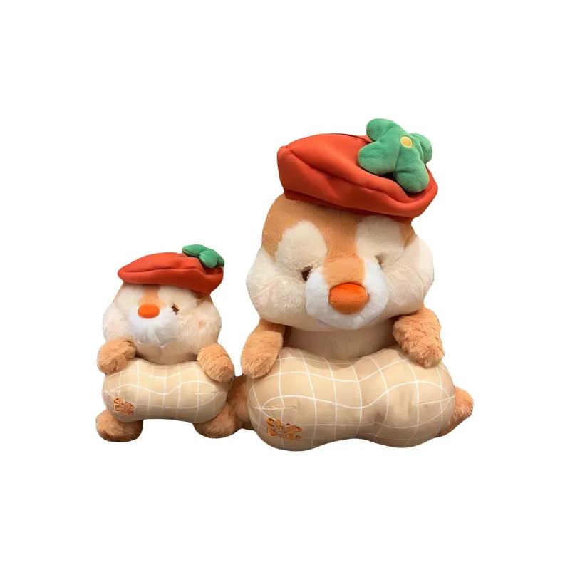 Disney Figure Print Good Persimmon Peanut Collection Dale Dolls Plush Doll 18cm/26cm Height-2