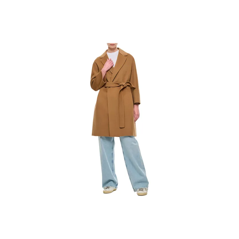 'S MAX MARA Arona Belted Long Sleeved Coat-1