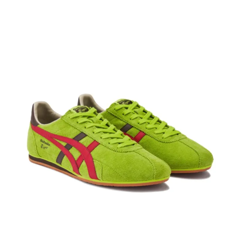 Onitsuka Tiger Runspark Wear Resistant Low Top Casual Shoes Unisex Fuchsia-2