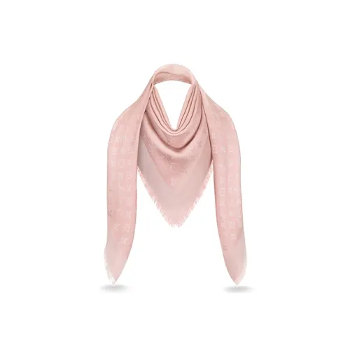 LOUIS VUITTON Silk Blend Knit Scarves Women's