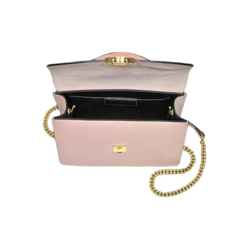 Le Parmentier Calfskin Portable Crossbody Bag, Shoulder Bag Women's Candy Pink-2