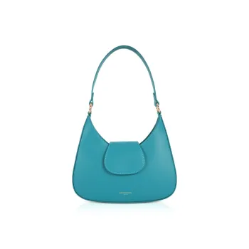 Le Parmentier Calfskin Portable Crossbody Bag Shoulder Bag Regular Women's Aqua Blue