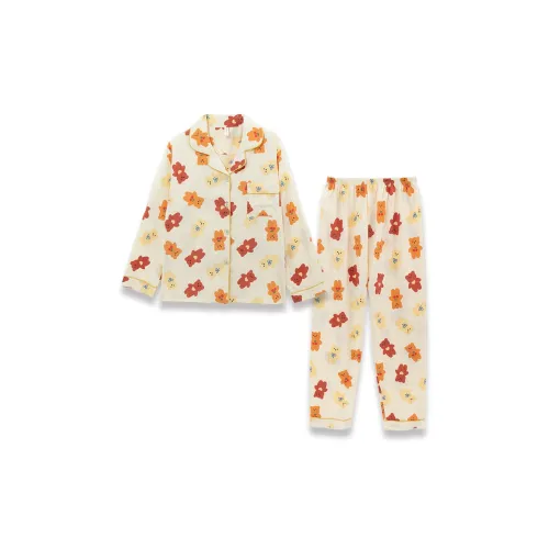Sleeping Beauty Pajama Set Women's Apricot