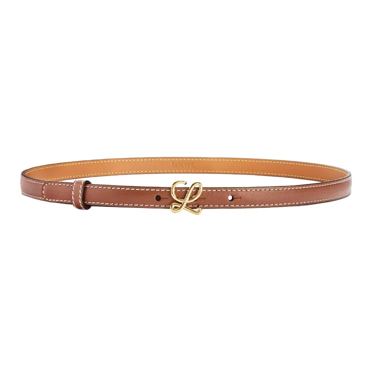 LOEWE Leather Belts Women's Tan Box-1
