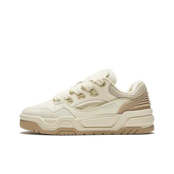 Anta Non slip Lightweight Low Top Skateboard Shoes Men's Beige Yellow