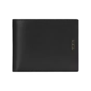 TUMI Cow Leather Wallet Men's Black