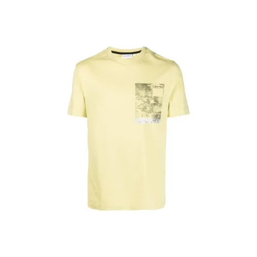 Calvin Klein T-Shirts Men Yellow