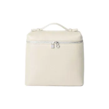 Loro Piana Leather Backpack Women's White