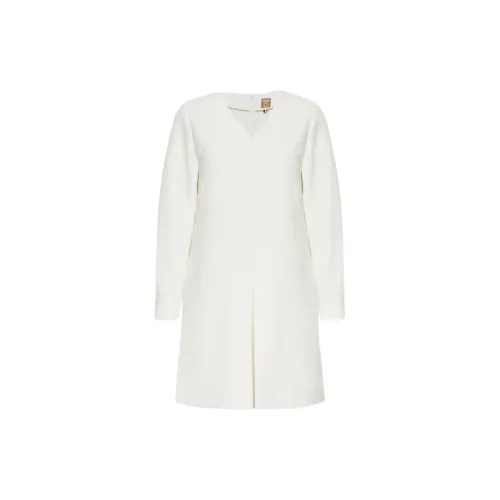 HUGO BOSS Long-Sleeved Dresses Women's White