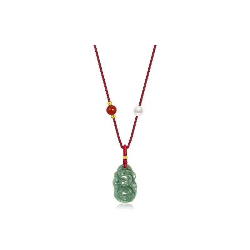 North Cain Bean Type Jadeite Pendants Unisex-1