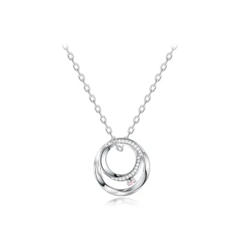 FANCI S925 Silver Set With Gemstones Collarbone Chain Unisex