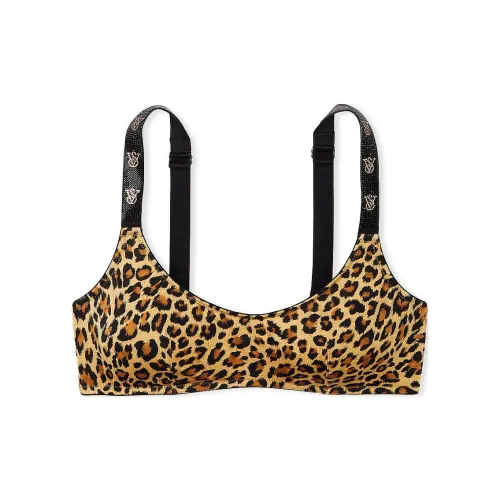 Victoria's Secret Very Sexy Shine Strap Scoop Bralette / Leopard Bra Women's Leopard Print