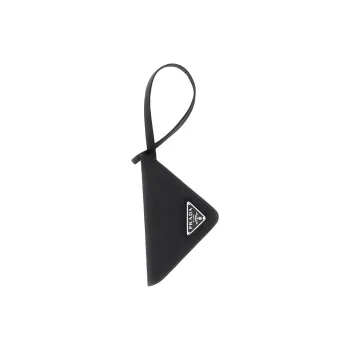 PRADA Leather Key Pouch Men's Black
