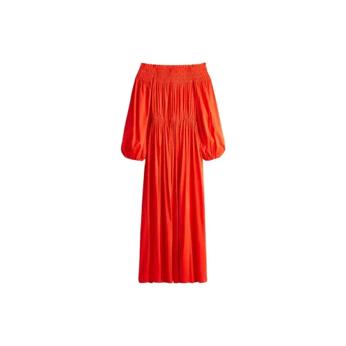 H&M Long-Sleeved Dresses Women's Bright Red