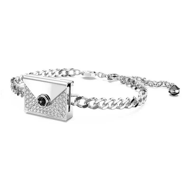 Swarovski Rhodium-Plated Bracelets Unisex Silver-1