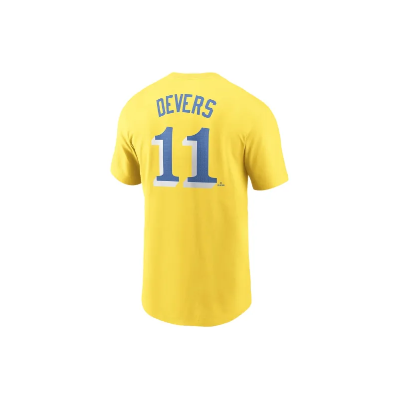 Nike x MLB Boston Red So FW24 T-Shirt Men's Yellow-1