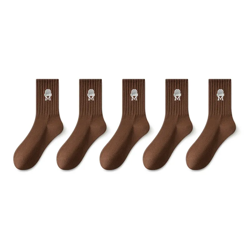 SALOATO Mid Calf Socks Women's 5 Pack-12