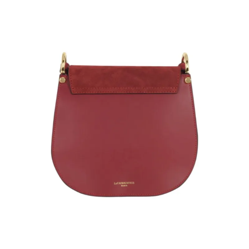 Le Parmentier Calfskin Crossbody Bag Shoulder Bag Women's Burgundy-3