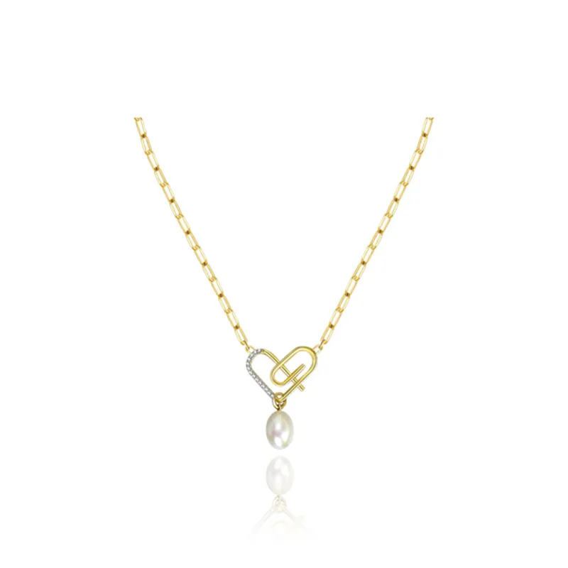 HEYUISLAND Copper Necklaces Women's Gold-1