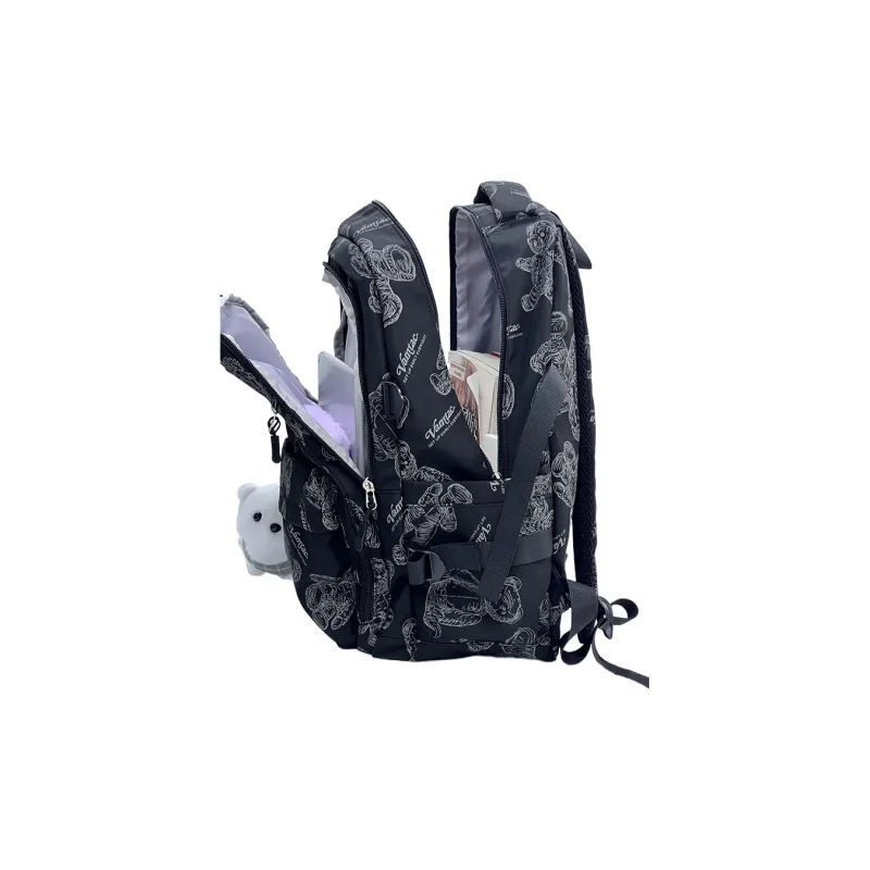 Victorian Traveler Nylon Backpack Regular Unisex Multicolor-23