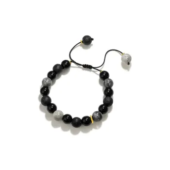 Jodie&Kevin Obsidian Bracelets Men's Obsidian