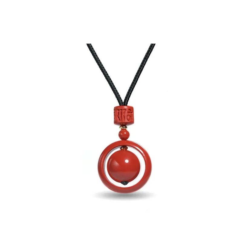 Sweet Kisses Reconstructed Cinnabar Necklaces Unisex-3